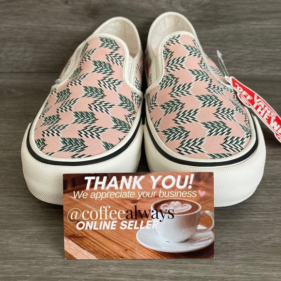 Vans Slip-On SF Mod Checkerboard Pink Green NWB - Picture 2 of 11